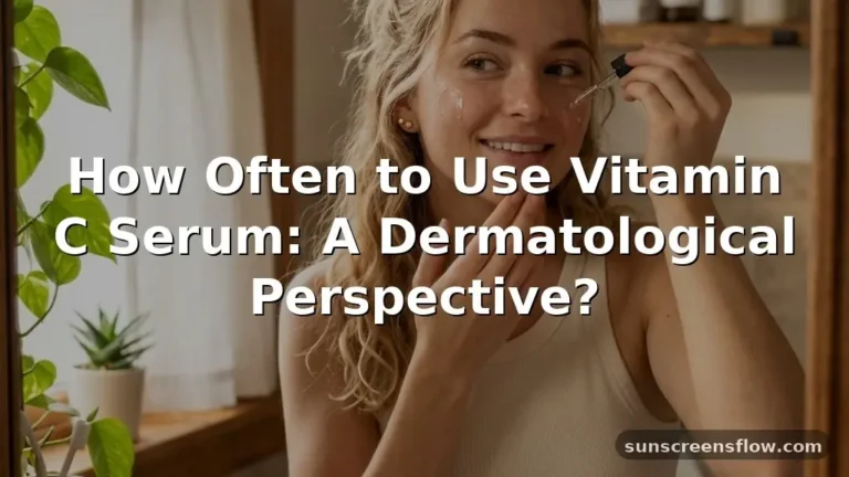 how often to use vitamin c serum