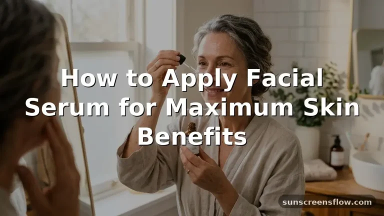 how to apply facial serum