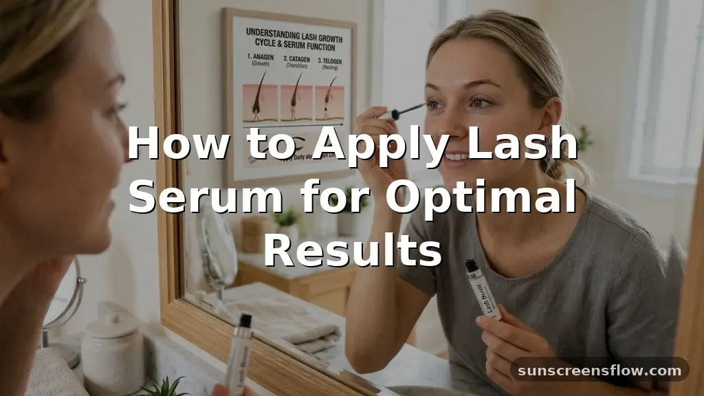 how to apply lash serum