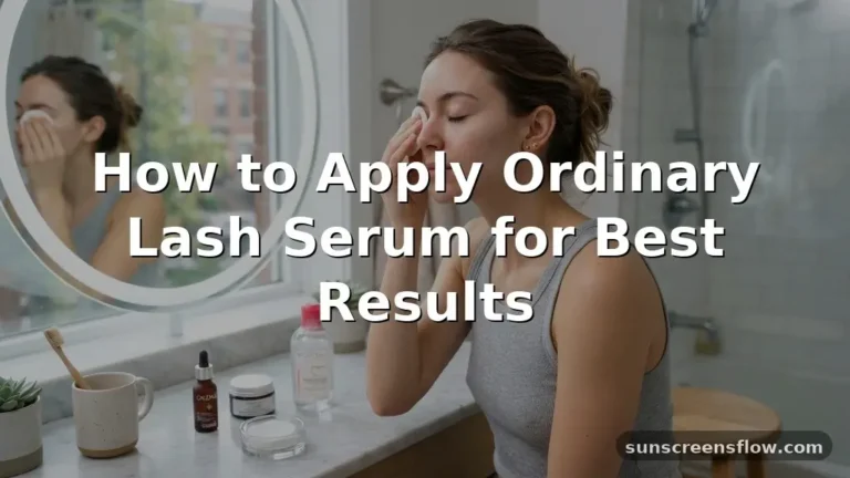 how to apply ordinary lash serum
