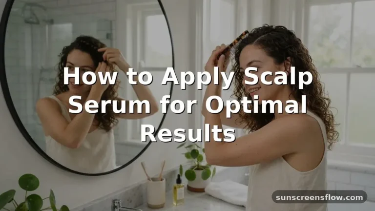 how to apply scalp serum