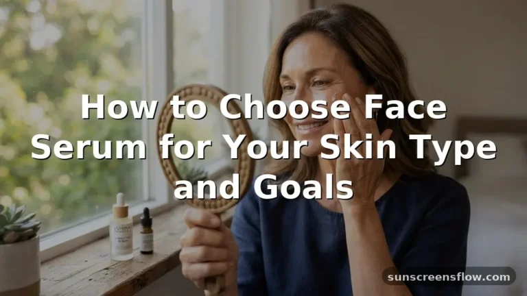 how to choose face serum