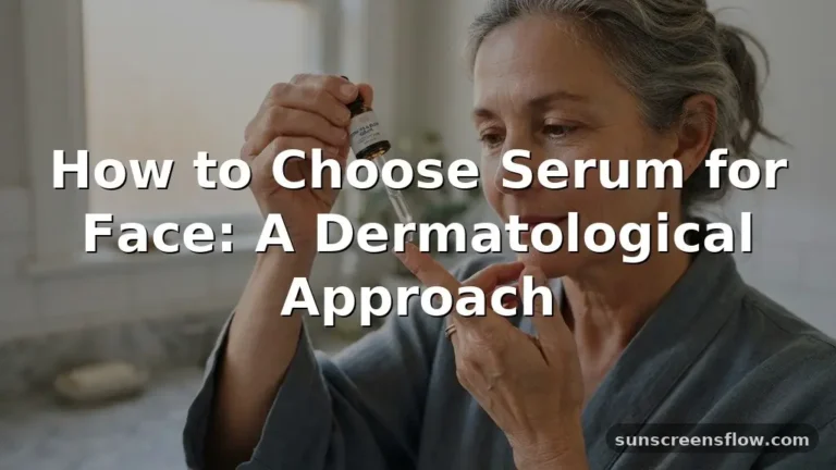 how to choose serum for face