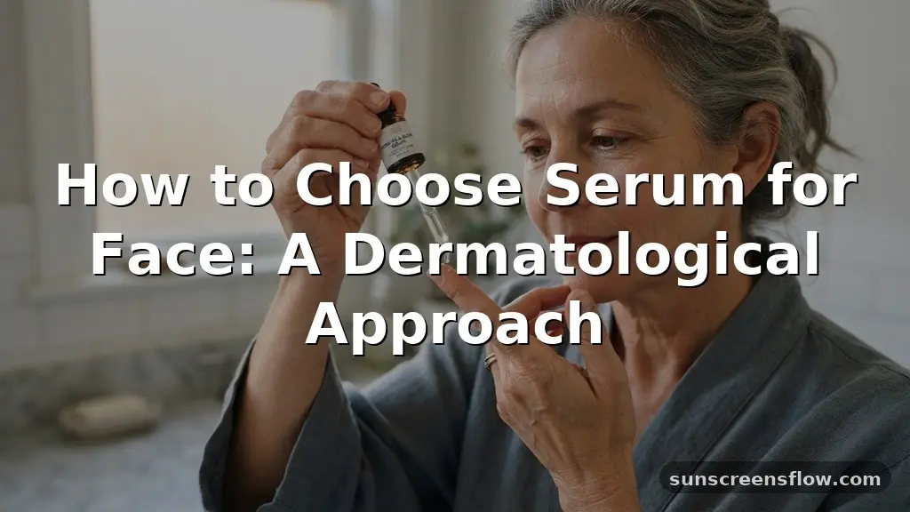 how to choose serum for face