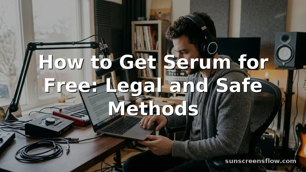 how to get serum for free