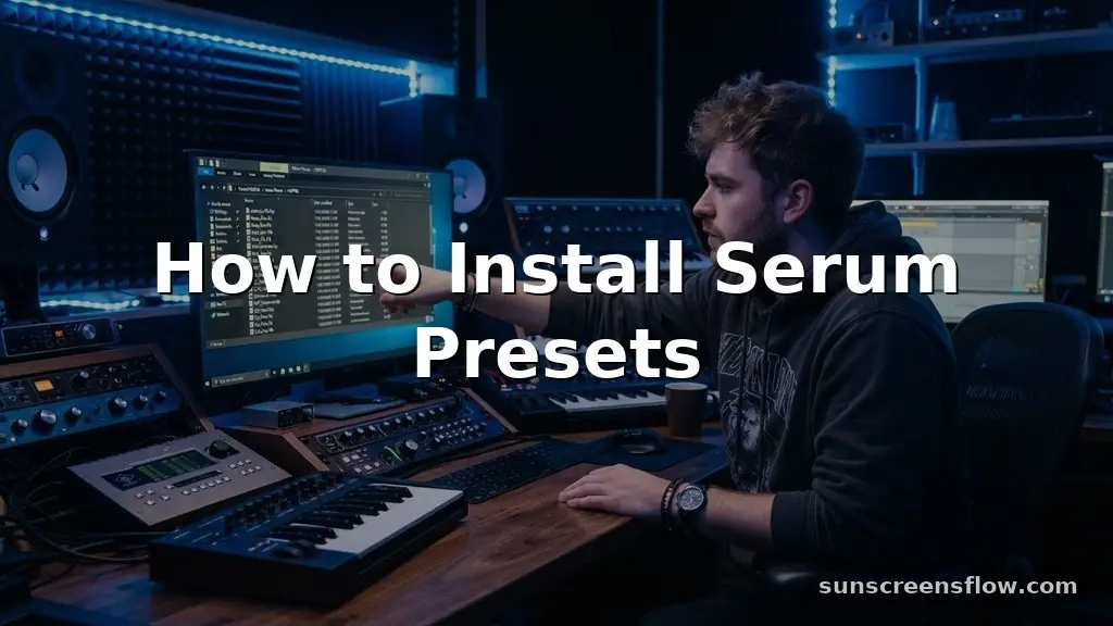 how to install serum presets