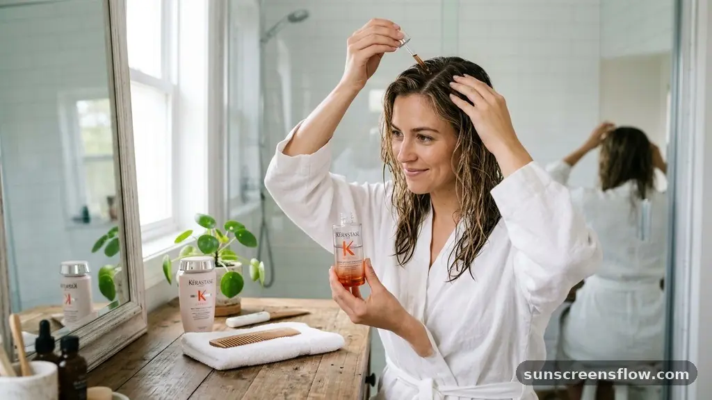 How to Integrate the Serum into Daily Hair Care - kerastase genesis serum