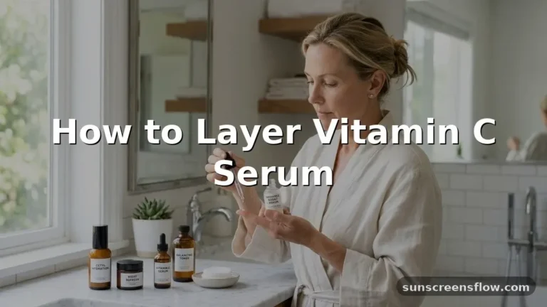 how to layer vitamin c serum