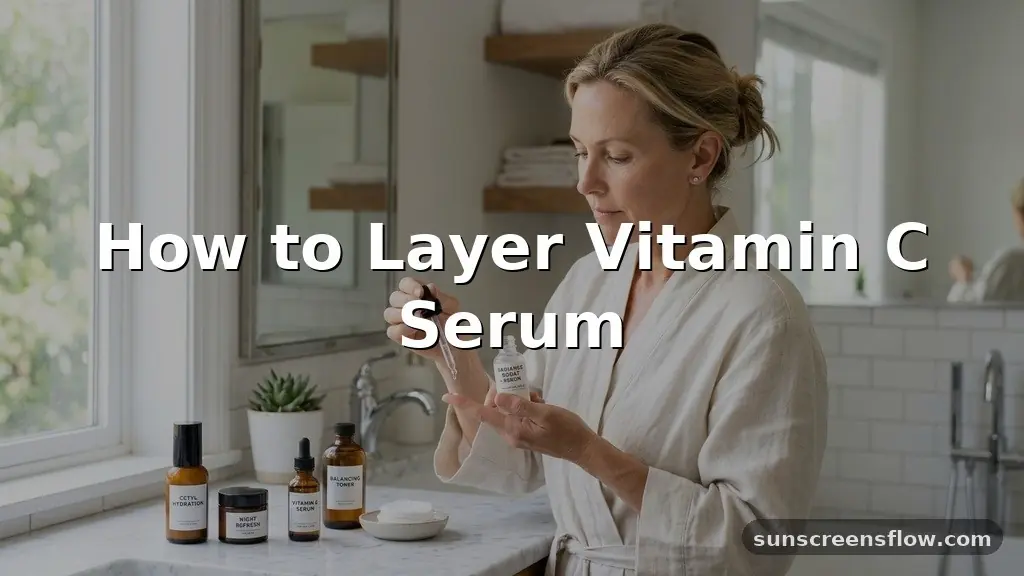 how to layer vitamin c serum