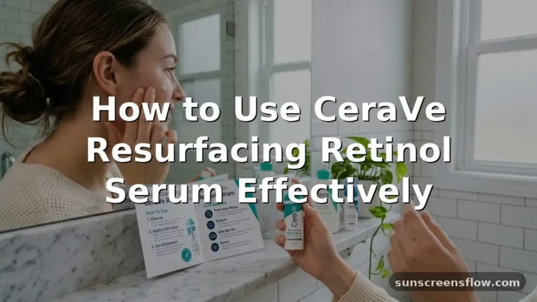 how to use cerave resurfacing retinol serum