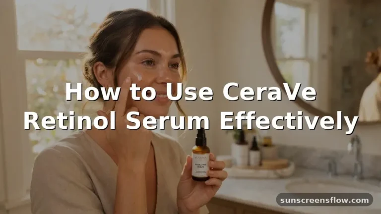how to use cerave retinol serum