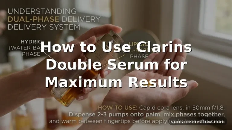 how to use clarins double serum