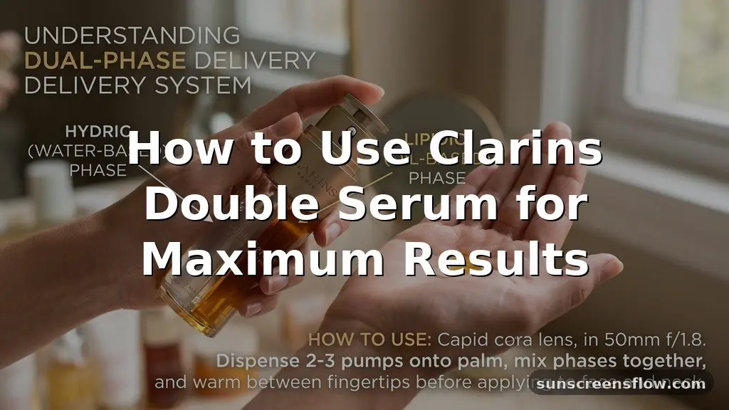 how to use clarins double serum