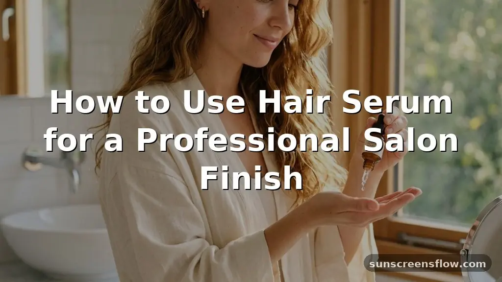 how to use hair serum