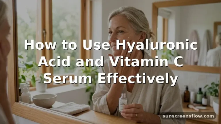 how to use hyaluronic acid and vitamin c serum