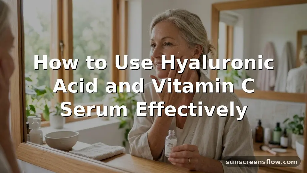 how to use hyaluronic acid and vitamin c serum
