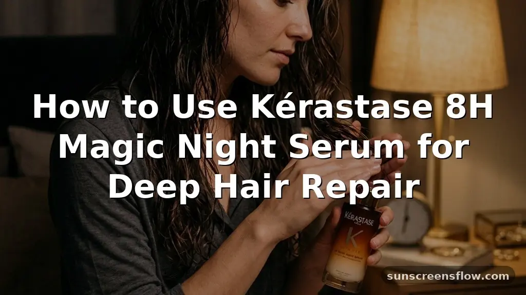 how to use kerastase 8h magic night serum