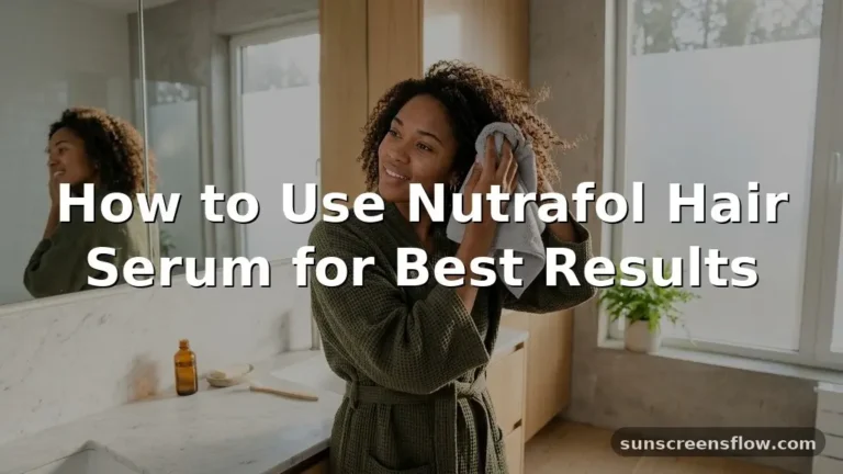 how to use nutrafol hair serum