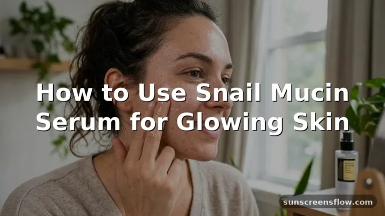 how to use snail mucin serum