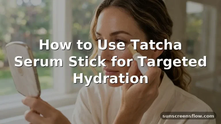 how to use tatcha serum stick