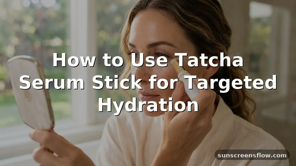 how to use tatcha serum stick