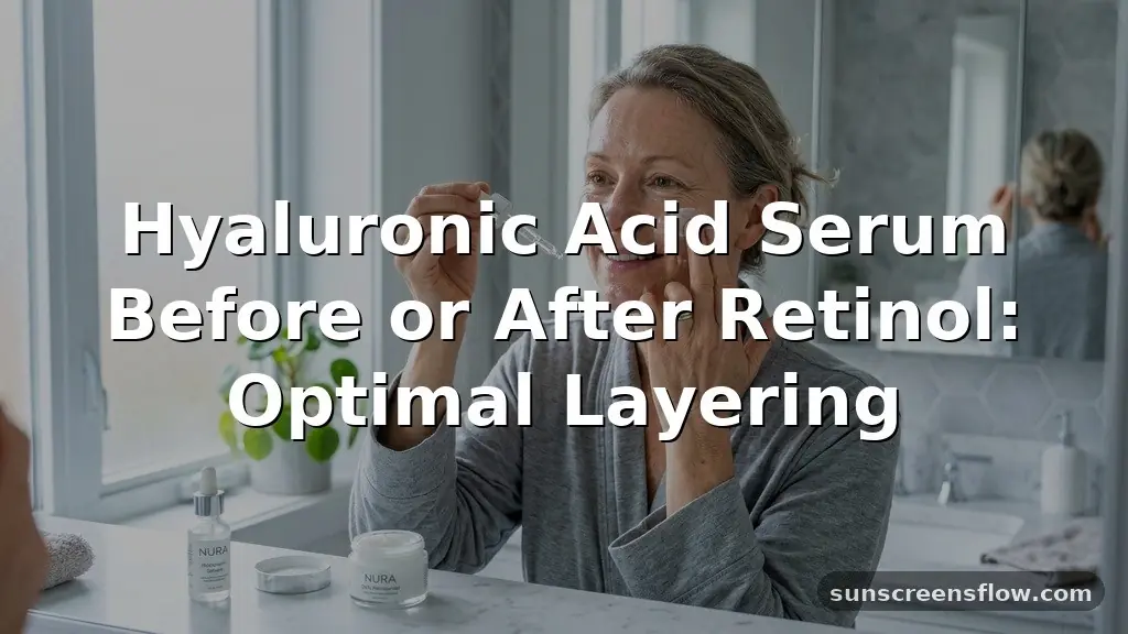 hyaluronic acid serum before or after retinol