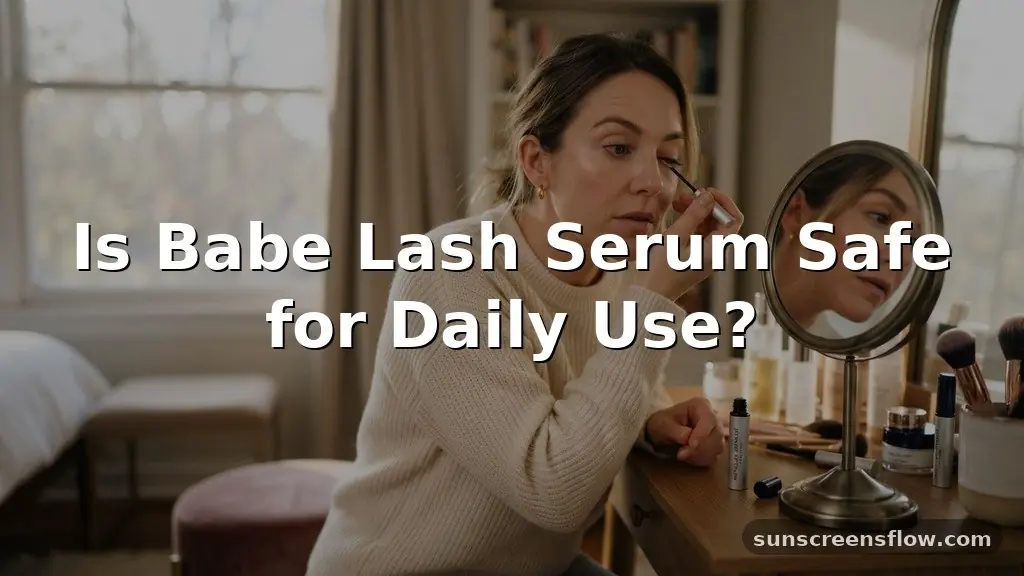 is babe lash serum safe