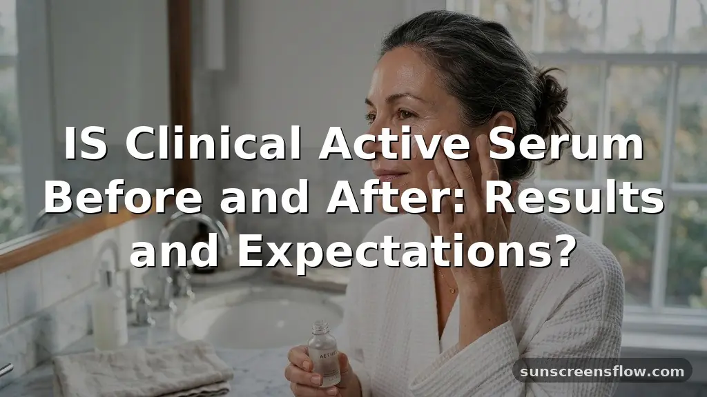 is clinical active serum before and after