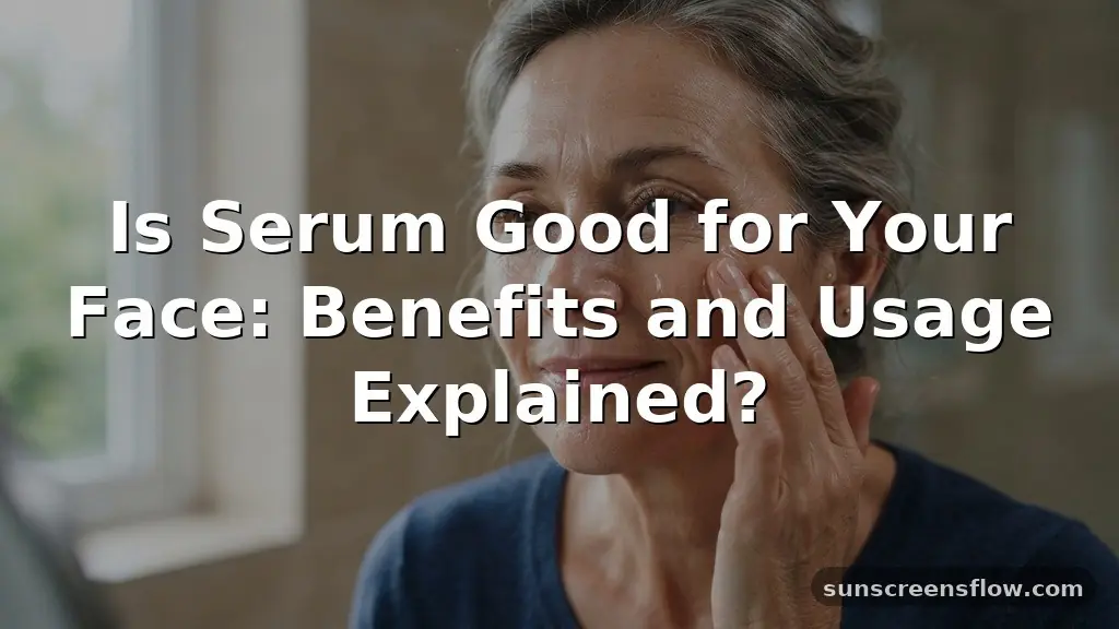is serum good for your face