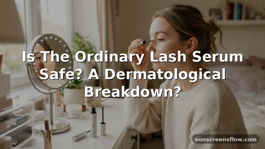 is the ordinary lash serum safe