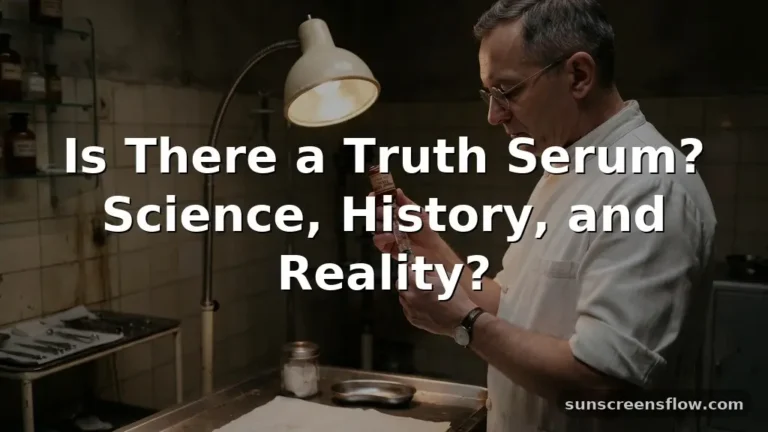 is there a truth serum