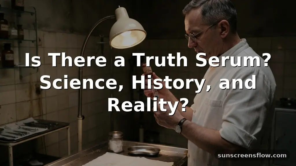 is there a truth serum