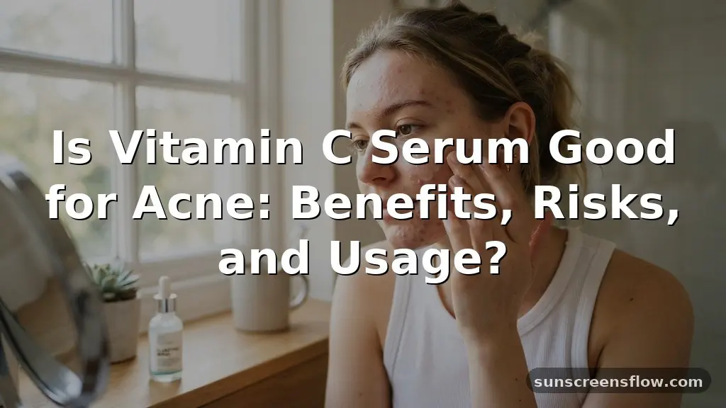 is vitamin c serum good for acne