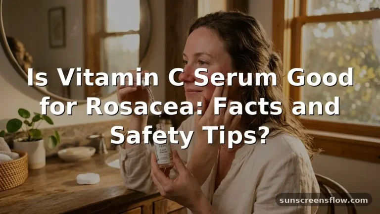 is vitamin c serum good for rosacea