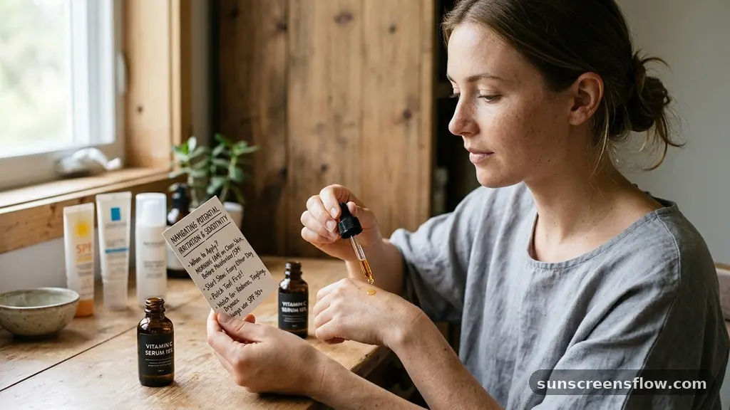 Navigating Potential Irritation and Sensitivity - when should i apply vitamin c serum