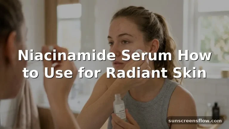 niacinamide serum how to use