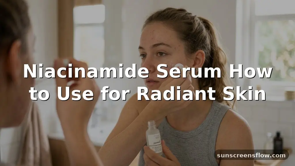 niacinamide serum how to use