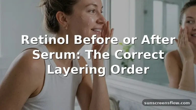 retinol before or after serum