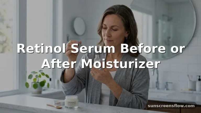 retinol serum before or after moisturizer