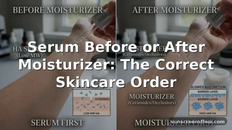 serum before or after moisturizer