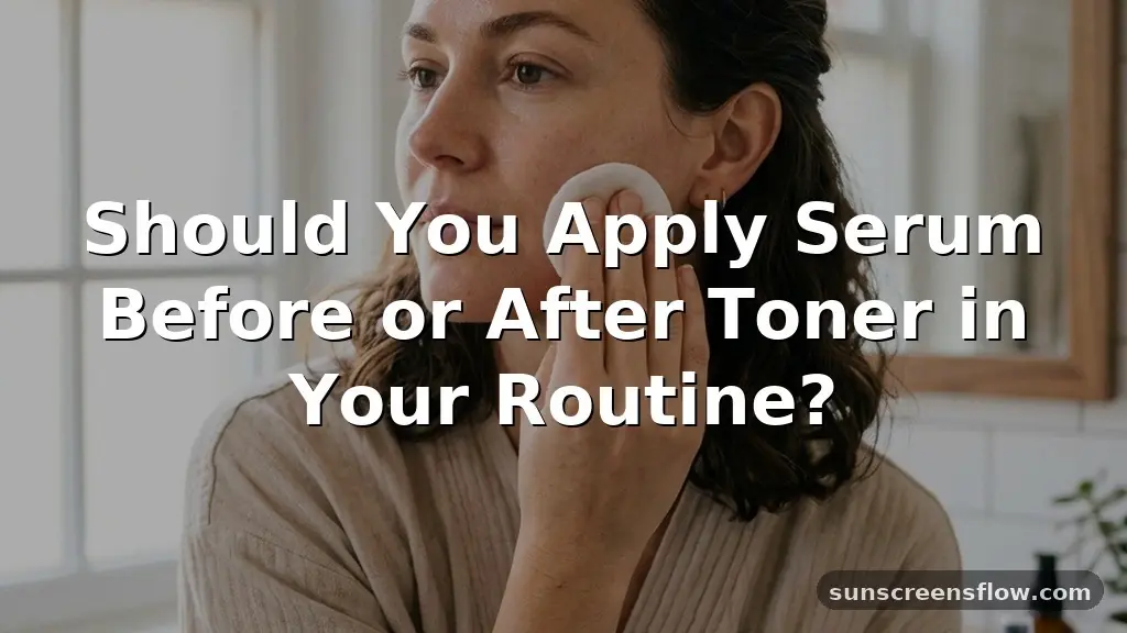 serum before or after toner