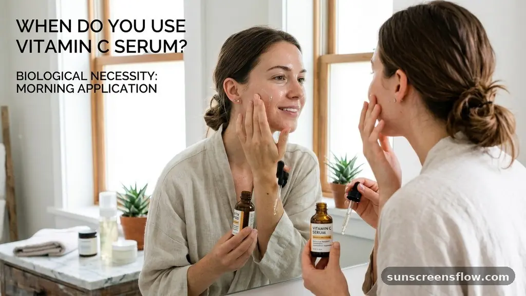The Biological Necessity of Morning Application - when do you use vitamin c serum