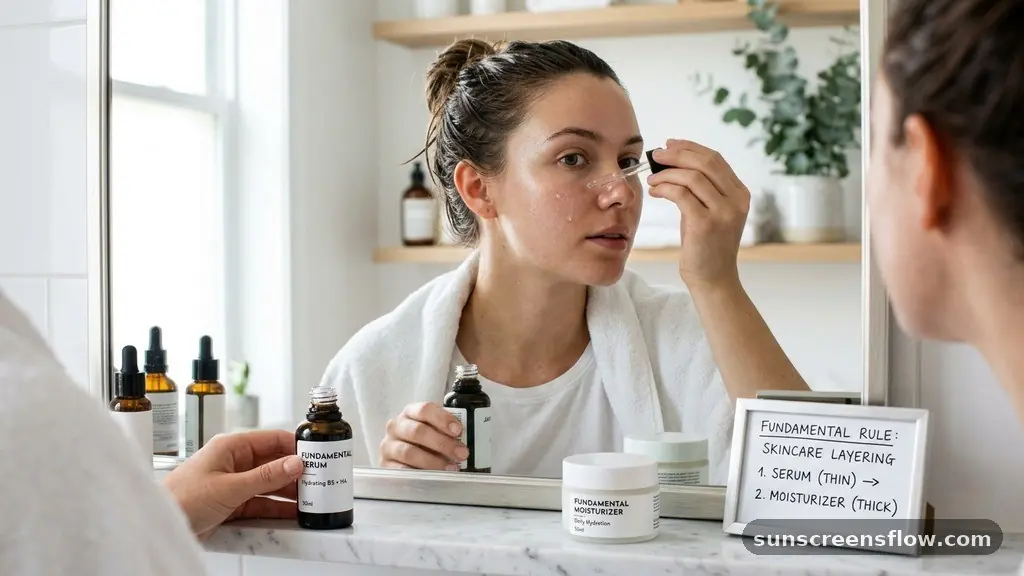 The Fundamental Rule of Skincare Layering - serum or moisturizer first
