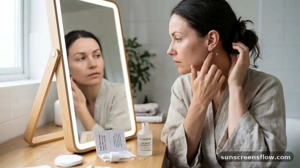 The Importance of Patch Testing for Sensitive Eyes - how to use eye serum