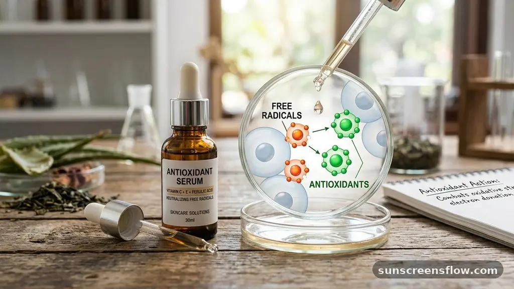 The Mechanism of Action: Neutralizing Free Radicals - what is an antioxidant serum