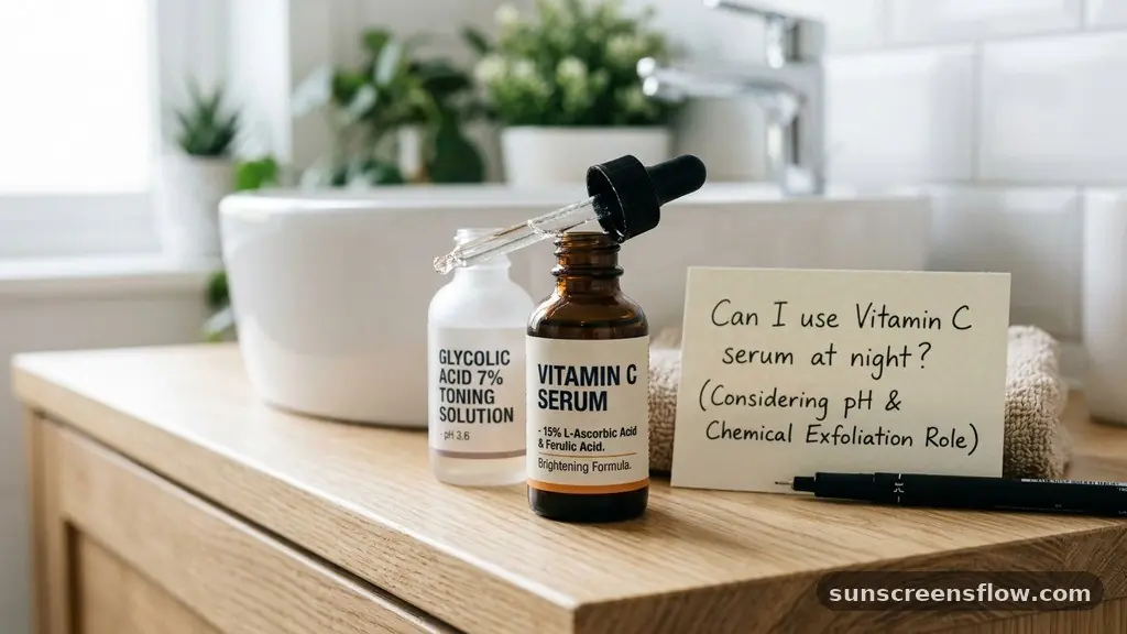 The Role of Chemical Exfoliation and pH - can i use vitamin c serum at night