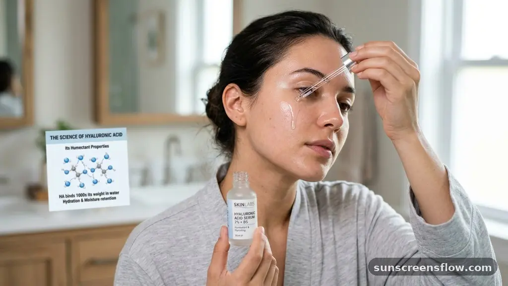 The Science of Hyaluronic Acid and Its Humectant Properties - when to apply hyaluronic acid serum