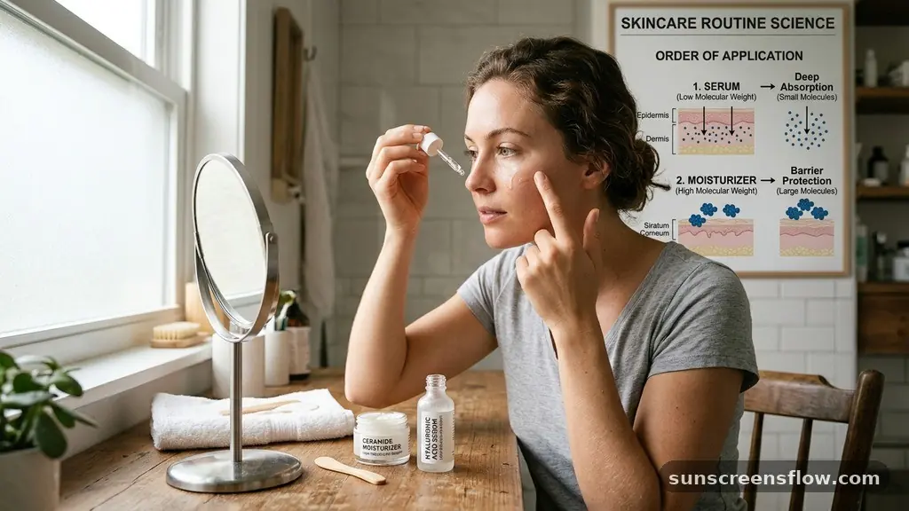The Science of Molecular Weight and Absorption - do you use serum before or after moisturizer
