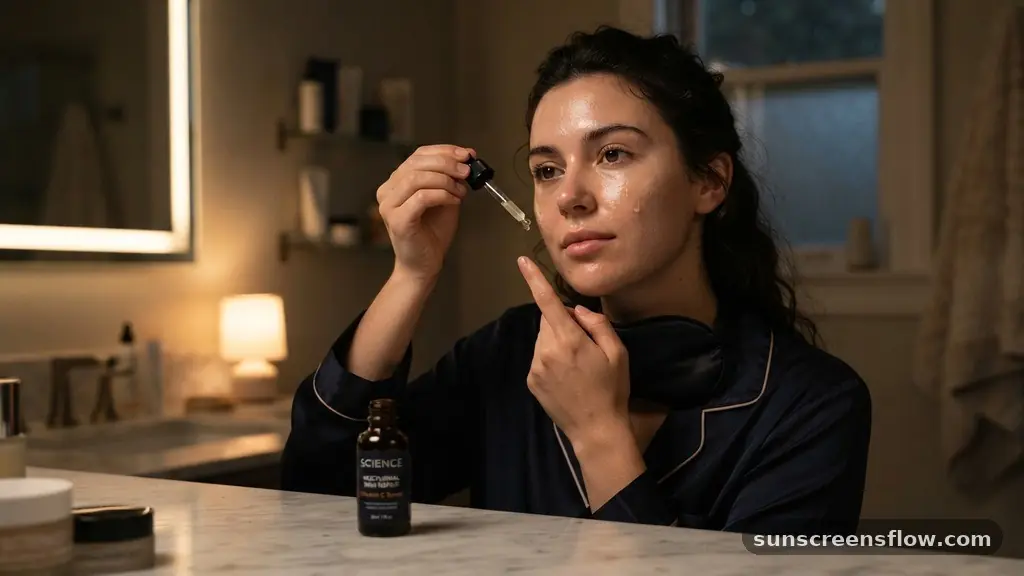 The Science of Nocturnal Skin Repair and Vitamin C - how to use vitamin c serum on face at night