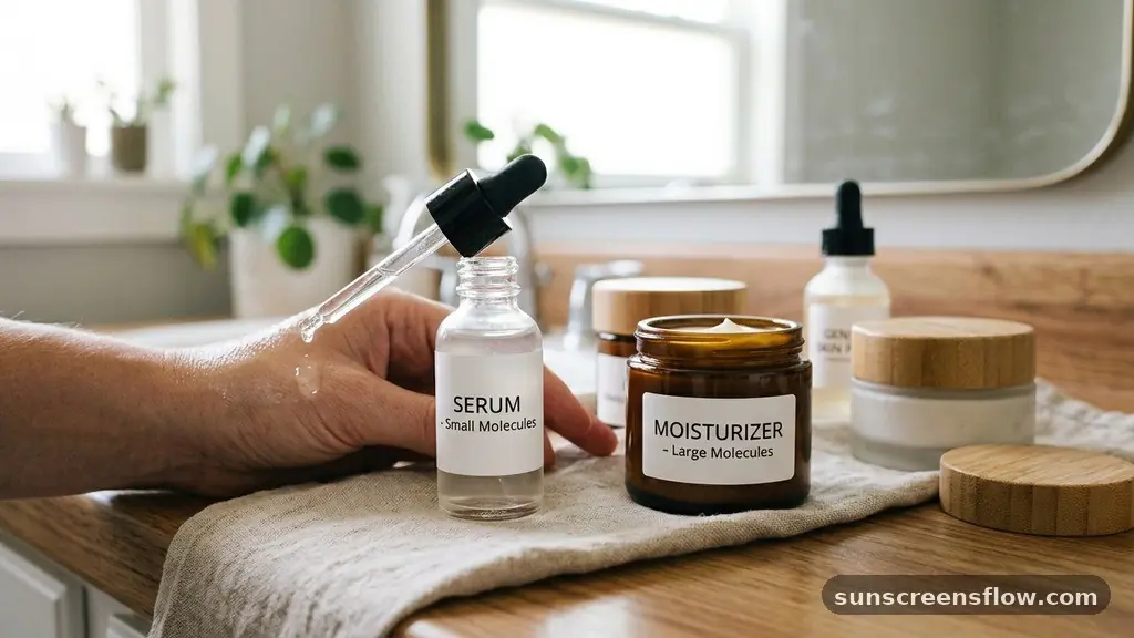The Science of Product Layering and Molecular Weight - do you put moisturizer on before serum